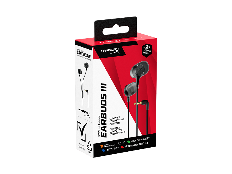 HyperX Earbuds III - Écouteurs Gaming